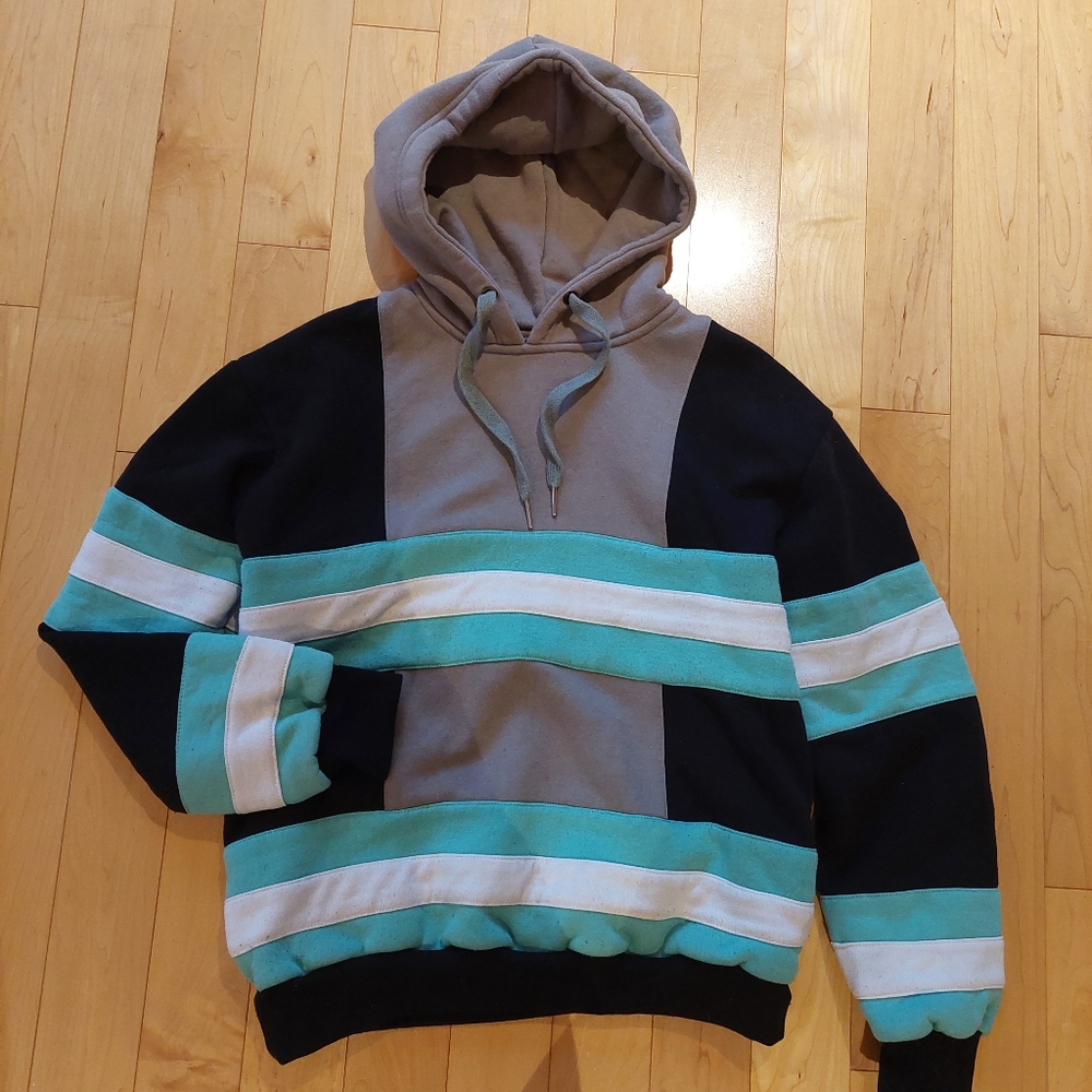 Fire Force Steady Hands Hoodie Black Blue Grey